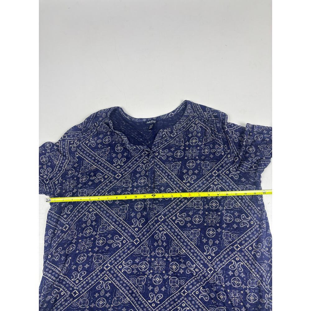 Lucky Brand Long Sleeve Tunic Top Women’s 2X Bohemian Bandana Print - Picture 6 of 8